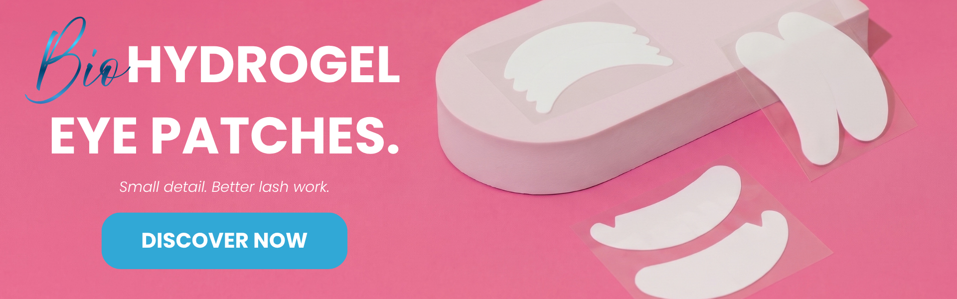 No fibers. No sticky residue. No unnecessary hassle. New WOWbyme organic hydrogel under-eye patches.