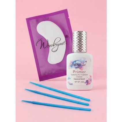 1455 wowbyme sada primer coconut 15ml gelove podlozky mikro kefky 1 2 mm