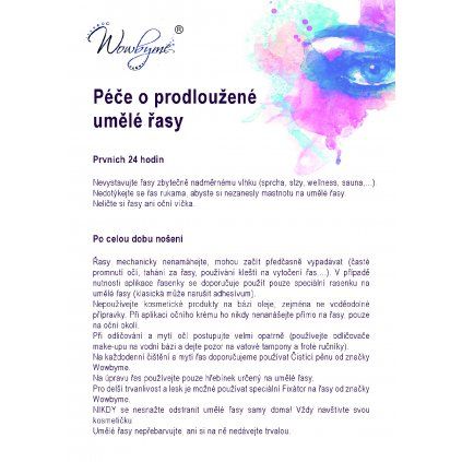 Péče o prodloužené umělé řasy CZ (Jazyk Český, Počet 5ks, Rozmer A6)