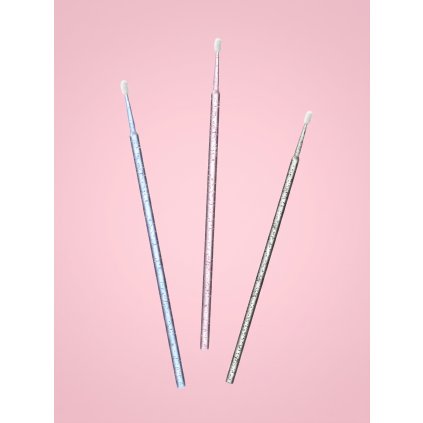 Wowbyme Mikro Kefky WBM Glitter (Farba Ružová, Počet 100ks, Priemer 2,5mm)