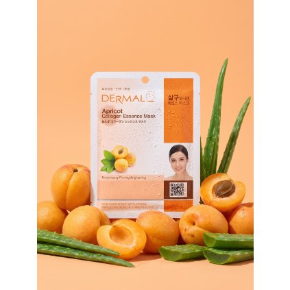 1834 2 apricot collagen essence mask