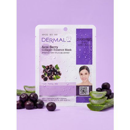 1864 2 acai collagen essence mask hydratacna anti age maska