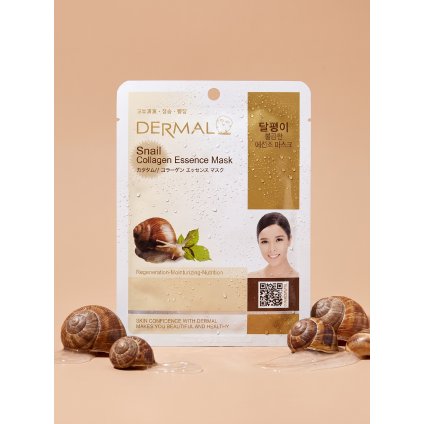 1885 2 snail collagen essence mask regeneracna maska so slimacim mucinom