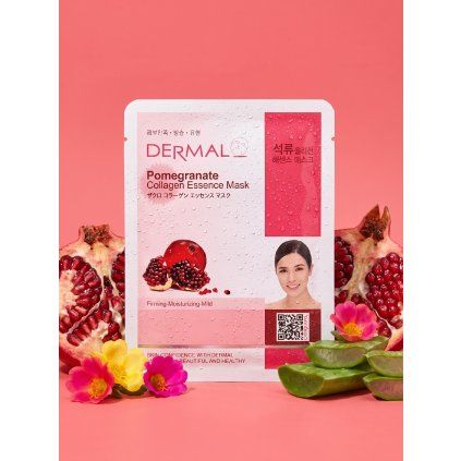 1891 2 pomegranate collagen essence mask regeneracna platenna maska s granatovym jablkom