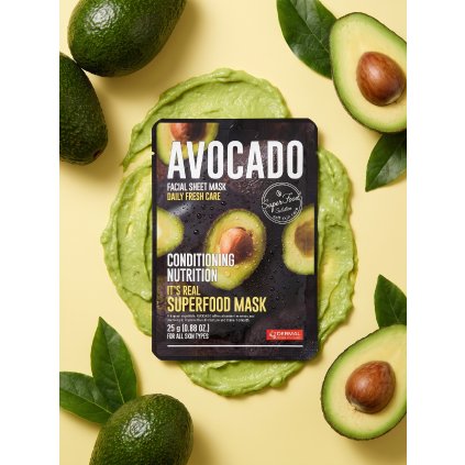 1921 dermal its real superfood mask avocado