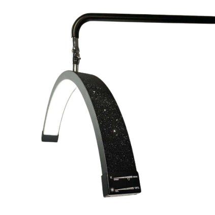 Kozmetická LED lampa MOON TOUCH black crystal (Farba Čierna)
