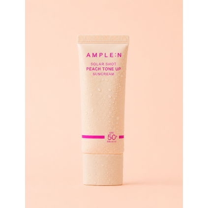 2187 1 ample n solar shot peach tone up suncream spf50 pa 40 ml
