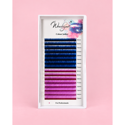 Wowbyme mihalnice Double Colour Blue + Purple Mix 8-15 mm