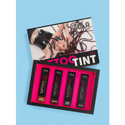 3716 zola tattoo tint set na farbenie obocia 4 x 15ml