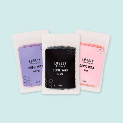 Lovely Brows epilačný vosk na tvár, 25 g (Farba Ružová)