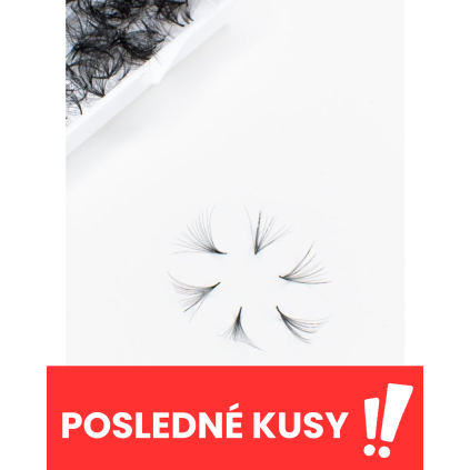 Wowbyme hotové vejáriky Premium 14D Loose 500ks - POSLEDNÉ KUSY (Dĺžka mm 16mm, Hrúbka mm 0,03mm, Zakrivenie typ CC)