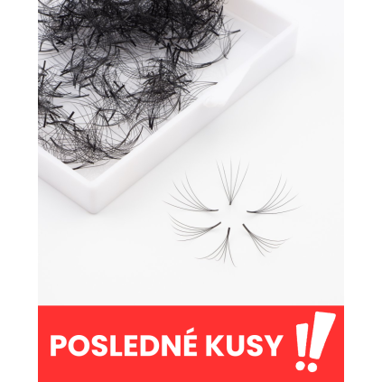 Wowbyme hotové vejáriky 5D Loose 500ks - POSLEDNÉ KUSY (Dĺžka mm 16mm, Hrúbka mm 0,10mm, Zakrivenie typ D)