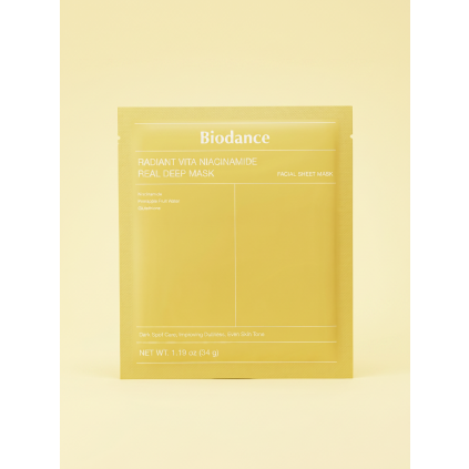 5299 biodance radiant vita niacinamide real deep maska na tvar