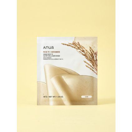 5311 anua rice 70 ceramide glow collagen maska na tvar