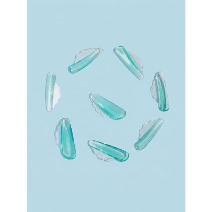 Wowbyme hybridné silikónové natáčky na lash lifting Otosu (Farba Zelená)
