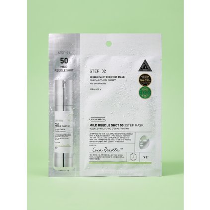 5738 vt cosmetics dvojfazova maska s mikroihlickami 50 mild reedle shot 50 2step mask 1 5 g 20 g