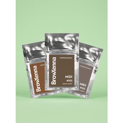 BrowXenna® Henna na obočie MIDI 3 g (Farba 205 Dark Blonde)