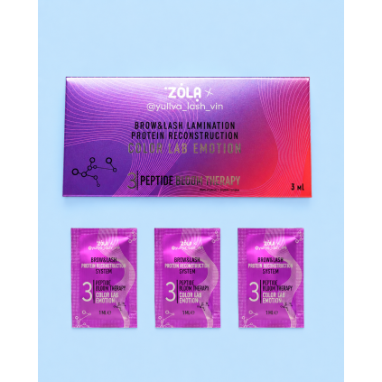 5792 1 zola x yuliya lash vin color lab emotion laminating composition in sachet 03 peptide bloom therapy 3 kh 1 ml