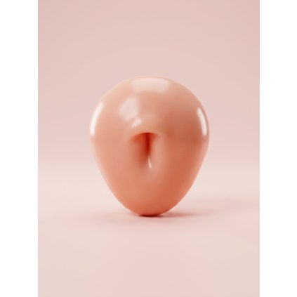 6140 wowbyme 3d silikonovy model pupka na trening piercingu