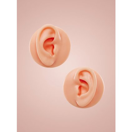 Wowbyme 3D silikónový model ucha na tréning piercingu (Strana Pravá)