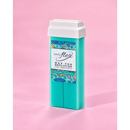ItalWax epilačný vosk Flex Aquamarine 100 ml - Roll-On