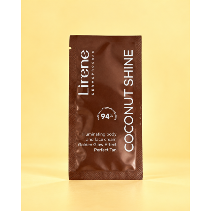 Lirene PERFECT TAN rozjasňujúci krém na tvár a telo Coconut Shine 7 ml