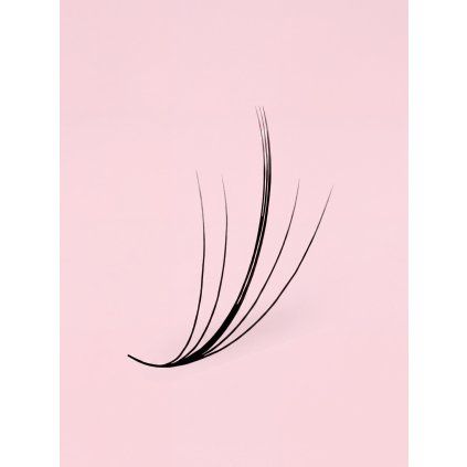 Wowbyme hotové sypané vejáriky Wispy 500ks (Dĺžka mm 14mm, Hrúbka mm 0,07mm, Zakrivenie typ CC)