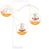 Kozmetická LED lampa MOON TOUCH (Farba Zlatá)
