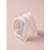 Wowbyme 3D silikónový model uší so stojanom na tréning piercingu (Farba Čierna)
