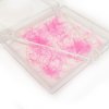 Wowbyme farebné hotové vejáriky Premium 5D Loose, ružová (Dĺžka mm 13mm, Hrúbka mm 0,07mm, Zakrivenie typ D)